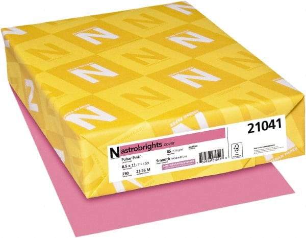 Neenah Paper - 8-1/2" x 11" Pulsar Pink Colored Copy Paper - Use with Laser Printers, Copiers, Inkjet Printers - All Tool & Supply