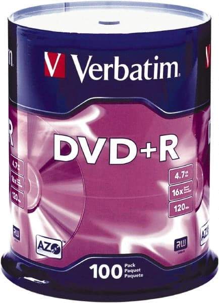 Verbatim - Silver DVD+R Disc - Use with CD, DVD - All Tool & Supply