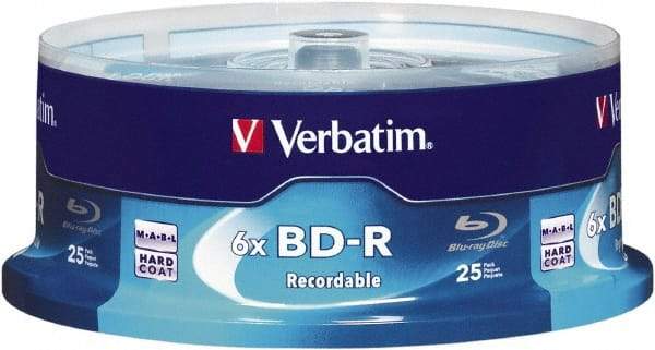 Verbatim - White Blu-Ray Disc - Use with BD-R - All Tool & Supply