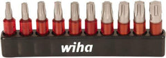 Wiha - 10 Piece 1/4" Drive Impact Torx Bit Socket Set - T10 to T40 Torx - All Tool & Supply