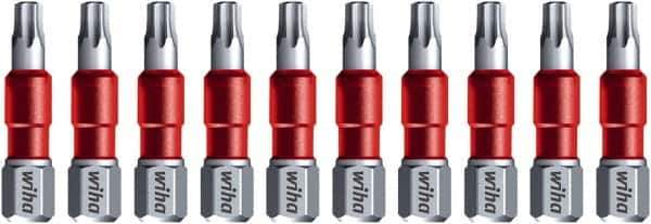 Wiha - T20 Torx Bit - 1/4" Hex Drive, 1-9/64" OAL - All Tool & Supply