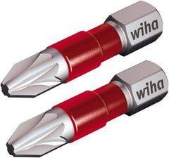 Wiha - PZ.2 Posidriv Screwdriver Bit - 1/4" Hex Drive, 1-9/64" OAL - All Tool & Supply