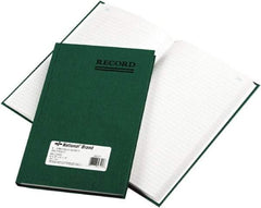 National Brand - 200 Sheet, 6-1/4 x 9-5/8", Record Rule Accounting Book - Green - All Tool & Supply