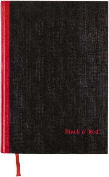 Black n Red - 96 Sheet, 8-1/4 x 11-3/4", Case Bound Notebook - Black - All Tool & Supply