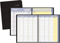 AT-A-GLANCE - 32 Sheet, 8-1/4 x 10-7/8", Weekly/Monthly Planner - Black - All Tool & Supply