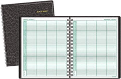 AT-A-GLANCE - 365 Sheet, 8 x 10-7/8", Group Daily Appointment Book - Black - All Tool & Supply