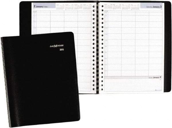 AT-A-GLANCE - 312 Sheet, 7-7/8 x 11", Group Daily Appointment Book - Black - All Tool & Supply