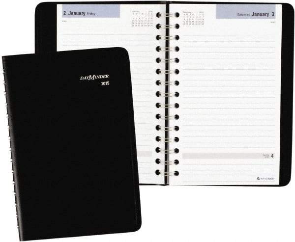 AT-A-GLANCE - 312 Sheet, 4-7/8 x 8", Appointment Book - Black - All Tool & Supply