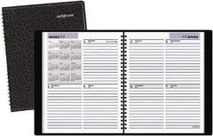 AT-A-GLANCE - 52 Sheet, 6-7/8 x 8-3/4", Appointment Book - Black - All Tool & Supply