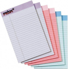 TOPS - 50 Sheet, 5 x 8", Narrow Legal Pad - Assorted Pastels - All Tool & Supply