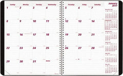 Brownline - 12 Sheet, 8-1/2 x 11", Monthly Planner - Black - All Tool & Supply