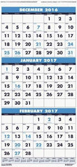 House of Doolittle - 7 Sheet, 12-1/4 x 26", Wall Calendar - All Tool & Supply