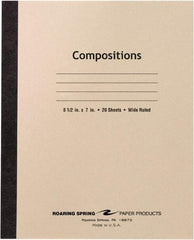 Roaring Spring - 20 Sheet, 8-1/2 x 7", Composition Book - Manila - All Tool & Supply