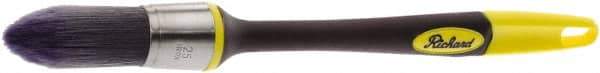 Richard - 1" Oval Polyester Trim Brush - 2-1/4" Bristle Length, 7-3/8" Rubber Sash Handle - All Tool & Supply