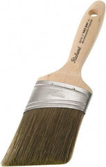 Richard - 3" Oval/Angle Polyester Angular Brush - 3-1/4" Bristle Length, 5-3/4" Wood Sash Handle - All Tool & Supply