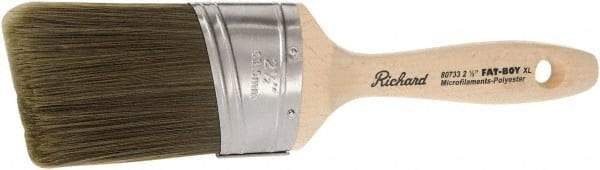 Richard - 2-1/2" Oval/Angle Polyester Angular Brush - 3-1/8" Bristle Length, 5-1/2" Wood Sash Handle - All Tool & Supply