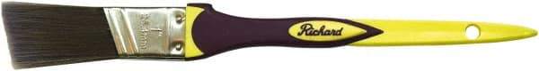 Richard - 1" Angled Polyester Angular Brush - 2" Bristle Length, 6-3/4" Rubber Sash Handle - All Tool & Supply