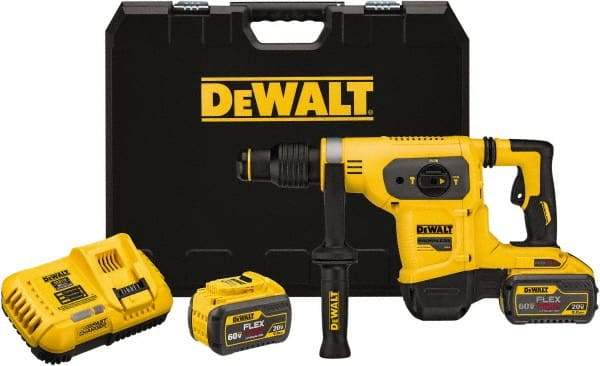 DeWALT - 60 Volt 1" SDS Max Chuck Cordless Hammer Drill - 0 to 3,150 BPM, 0 to 550 RPM, Reversible - All Tool & Supply