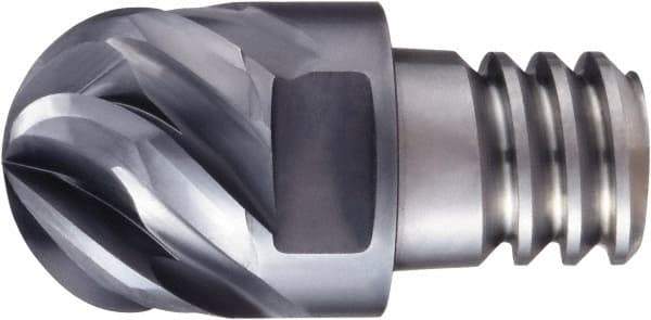 OSG - PXBM Grade XP3320 Carbide Ball Nose Milling Tip Insert - SiC Finish, 4 Flutes, 12mm Cutting Diam, 8.4mm Depth of Cut, 45° Helix - All Tool & Supply