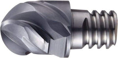 OSG - PXBE Grade XP3320 Carbide Ball Nose Milling Tip Insert - SiC Finish, 3 Flutes, 1/2" Cutting Diam, 0.35" Depth of Cut - All Tool & Supply