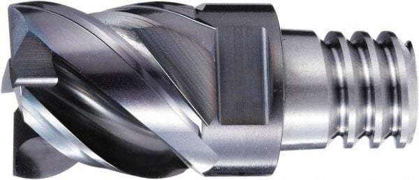 OSG - PXVC Grade XP3225 Carbide Chamfer Milling Tip Insert - Cr Finish, 4 Flutes, 25mm Cutting Diam, 25mm Depth of Cut, 45/48° Helix - All Tool & Supply