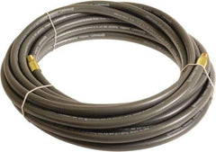 Continental ContiTech - 3/8" ID x 0.6" OD 100' Long Multipurpose Air Hose - MNPT x MNPT Ends, 300 Working psi, -10 to 158°F, 1/4" Fitting, Gray - All Tool & Supply