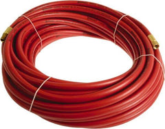 Continental ContiTech - 1/4" ID x 0.45" OD 15' Long Multipurpose Air Hose - MNPT x FNPT Ends, 300 Working psi, -10 to 158°F, 1/4" Fitting, Red - All Tool & Supply