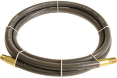 Continental ContiTech - 3/8" ID x 0.6" OD 3' Long Multipurpose Air Hose - MNPT x MNPT Ends, 300 Working psi, -10 to 158°F, 1/4" Fitting, Gray - All Tool & Supply