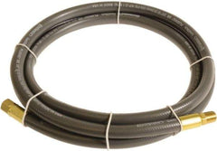 Continental ContiTech - 1/4" ID x 0.45" OD 5' Long Multipurpose Air Hose - MNPT x FNPT Ends, 300 Working psi, -10 to 158°F, 1/4" Fitting, Gray - All Tool & Supply