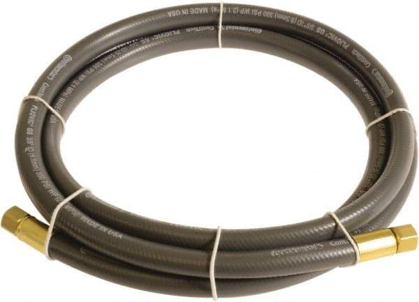 Continental ContiTech - 1/2" ID x 0.78" OD 10' Long Multipurpose Air Hose - FNPT x FNPT Ends, 300 Working psi, -10 to 158°F, 1/2" Fitting, Gray - All Tool & Supply