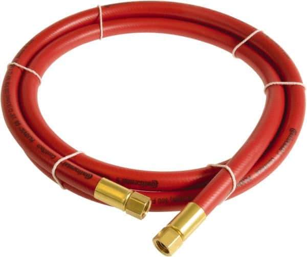 Continental ContiTech - 1/2" ID x 0.78" OD 5' Long Multipurpose Air Hose - FNPT x FNPT Ends, 300 Working psi, -10 to 158°F, 1/2" Fitting, Red - All Tool & Supply