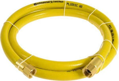 Continental ContiTech - 1/4" ID x 0.45" OD 15' Long Multipurpose Air Hose - FNPT x FNPT Ends, 300 Working psi, -10 to 158°F, 1/4" Fitting, Yellow - All Tool & Supply