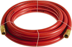 Continental ContiTech - 3/4" ID x 1.11" OD 75' Long Multipurpose Air Hose - MNPT x FNPT Ends, 250 Working psi, -10 to 158°F, 3/4" Fitting, Red - All Tool & Supply