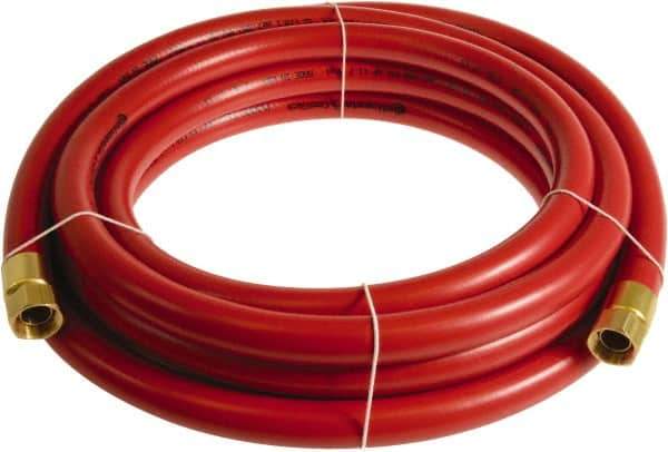 Continental ContiTech - 3/4" ID x 1.11" OD 20' Long Multipurpose Air Hose - FNPT x FNPT Ends, 250 Working psi, -10 to 158°F, 3/4" Fitting, Red - All Tool & Supply