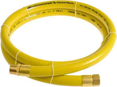 Continental ContiTech - 3/4" ID x 1.11" OD 10' Long Multipurpose Air Hose - MNPT x FNPT Ends, 250 Working psi, -10 to 158°F, 3/4" Fitting, Yellow - All Tool & Supply