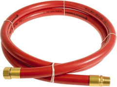 Continental ContiTech - 3/4" ID x 1.11" OD 5' Long Multipurpose Air Hose - MNPT x FNPT Ends, 250 Working psi, -10 to 158°F, 3/4" Fitting, Red - All Tool & Supply