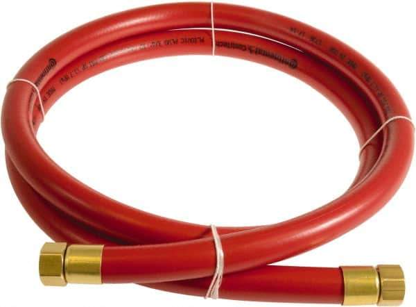 Continental ContiTech - 3/4" ID x 1.11" OD 3' Long Multipurpose Air Hose - FNPT x FNPT Ends, 250 Working psi, -10 to 158°F, 3/4" Fitting, Red - All Tool & Supply