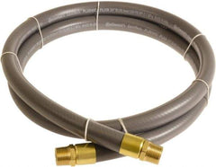 Continental ContiTech - 1" ID x 1.38" OD 10' Long Multipurpose Air Hose - MNPT x MNPT Ends, 250 Working psi, -10 to 158°F, 1" Fitting, Gray - All Tool & Supply