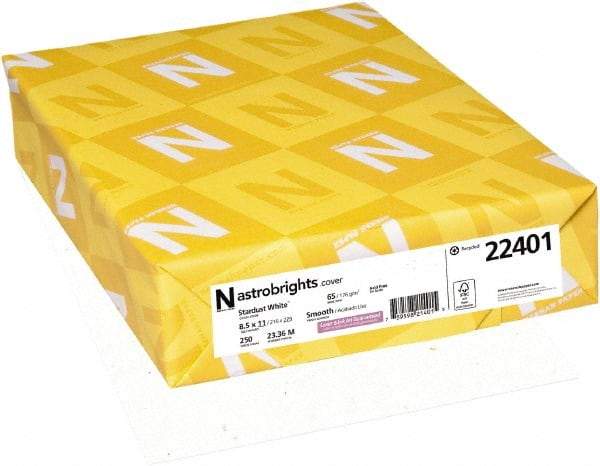 Neenah Paper - 8-1/2" x 11" Stardust White Copy Paper - Use with Inkjet Printers, Laser Printers, Copiers - All Tool & Supply