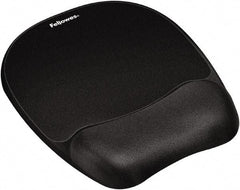 FELLOWES - Black Mouse Pad/Wrist Rest - Use with Computer, Laptop - All Tool & Supply