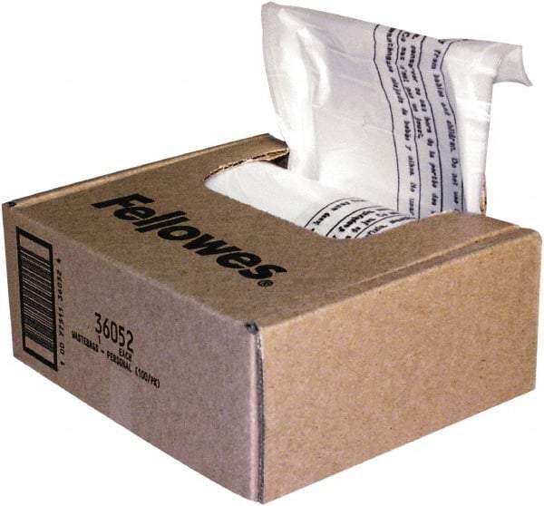 FELLOWES - Clear Shredder Waste Bag - Use with Fellowes Powershred 70S, 73Ci, 74C, 75Cs, 79Ci, 83Ci, 84Ci, 85Ci, 89Ci, DM1200Ct, DM1600Ct, 450M, 450Ms, 455Ms, 460Ms, 465Ms, 46Ms, MS-460Cs, MS-450Cs - All Tool & Supply