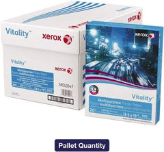 Xerox - 8-1/2" x 11" White Copy Paper - Use with Copiers, Typewriters, Printers, Fax Machines - All Tool & Supply