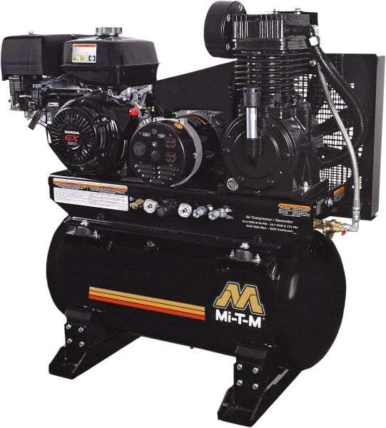 MI-T-M - Stationary Gas Air Compressors Horsepower: 13 Cubic Feet per Minute: 15.70 - All Tool & Supply