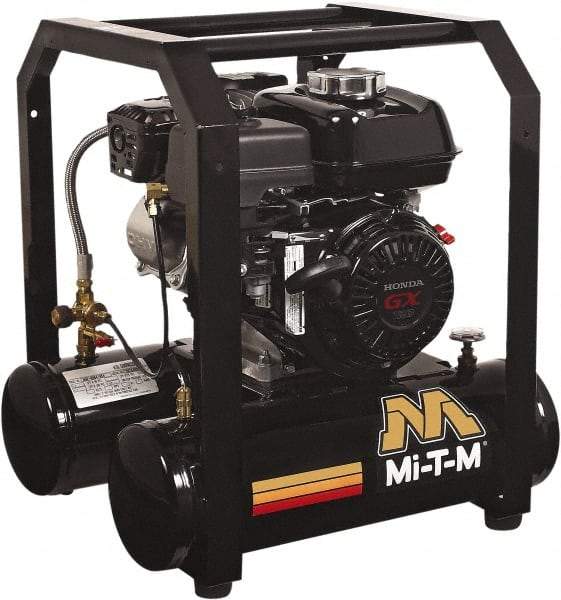 MI-T-M - Stationary Gas Air Compressors Horsepower: 4 Cubic Feet per Minute: 4.80 - All Tool & Supply