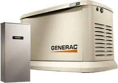 Generac Power - 1 Phase LP & NG Air Cooled Standby Power Generator - 120/240 V, 22 kW, OHVI, Bisque Aluminum Enclosure, Use 140 (LP) & 310 (NG) to Fuel - All Tool & Supply