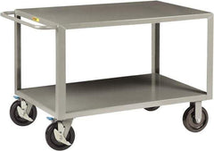 Little Giant - 5,000 Lb Capacity, 36" Wide x 78" Long x 36" High Shelf Cart - 2 Shelf, Steel, 4 Swivel Casters - All Tool & Supply