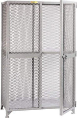 Little Giant - 1 Shelf Visible Storage Cabinet - Steel, 73" Wide x 39" Deep x 78" High, Gray - All Tool & Supply