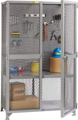 Little Giant - 1 Shelf Visible Storage Cabinet - Steel, 49" Wide x 33" Deep x 81" High, Gray - All Tool & Supply