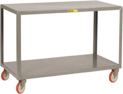 Little Giant - Mobile Table - Steel, Fixed Leg, Gray, 32" Long x 18" Deep x 34" High - All Tool & Supply