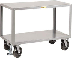 Little Giant - Mobile Workbench - Steel, Fixed Leg, Gray, 60" Long x 24" Deep x 36" High - All Tool & Supply